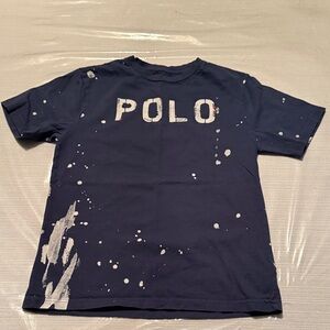 Polo by Ralph Lauren Kids Splatter Navy Tee